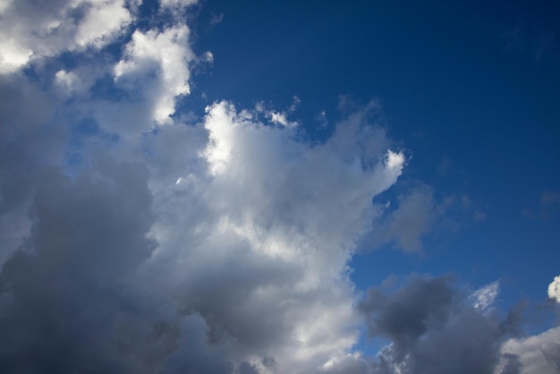 Nuvole bianche e cielo blu