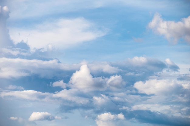 Nuvole bianche e sfondo naturale del cielo blu