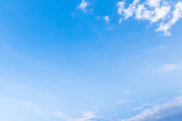 Nuvole bianche e soffici nel cielo blu