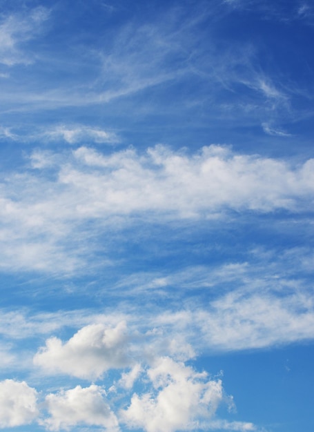 nuvole bianche nel cielo blu