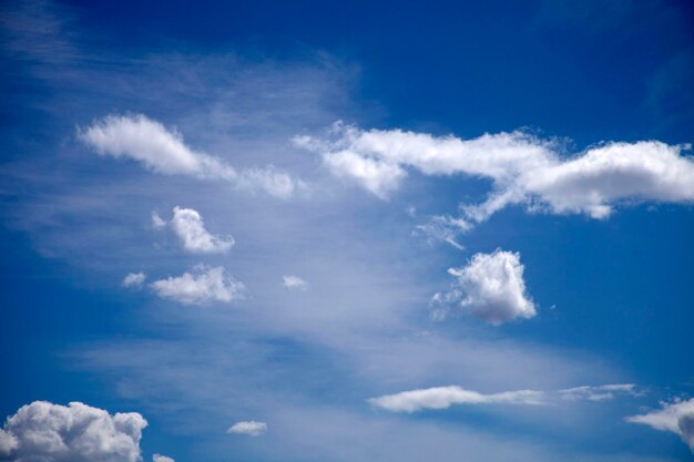 Nuvole bianche sul cielo azzurro