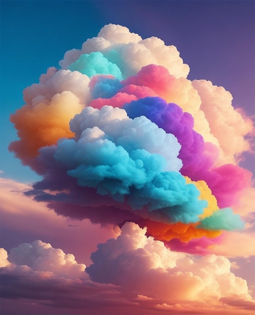 Nuvole colorate nel cielo