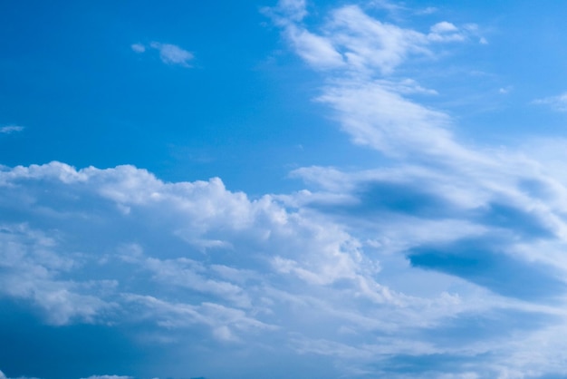 Nuvole morbide e cielo azzurro