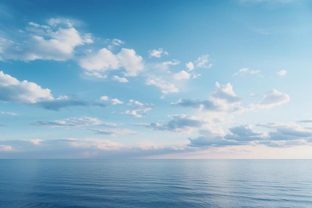 nuvole nel cielo sopra l'oceano