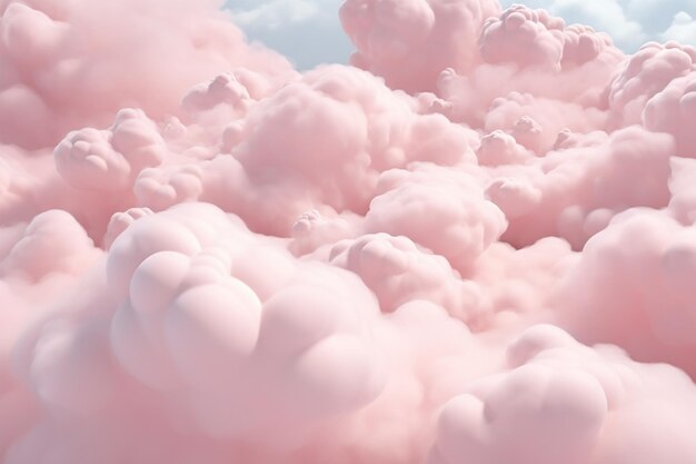 Nuvole rosa sfondo astratto in toni pastel ar c