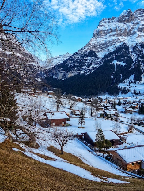 Nuvole vista paesaggio svizzero viaggio europa