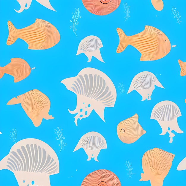 Ocean disegnare sfondo casuale subacqueo elemento astratto design pattern