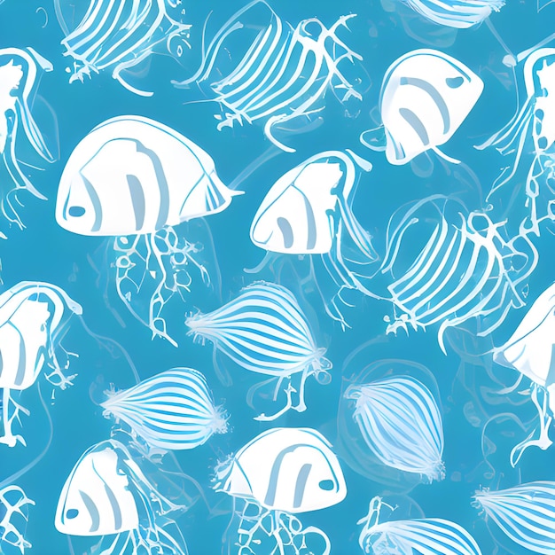 Ocean disegnare sfondo casuale subacqueo elemento astratto design pattern