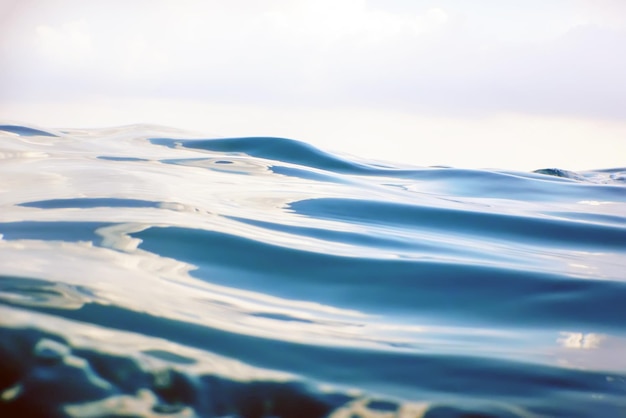 Oceano Acqua Sfondo Onda Da Vicino