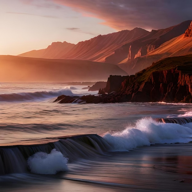 Oceano e montagne