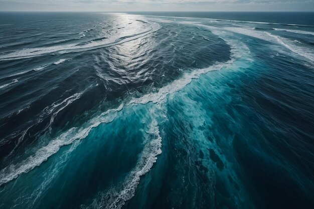 Oceano sulla spiaggia di Santa Monica