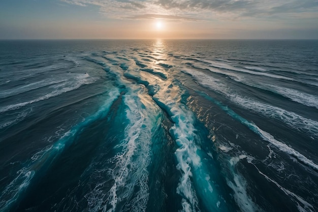 Oceano sulla spiaggia di Santa Monica