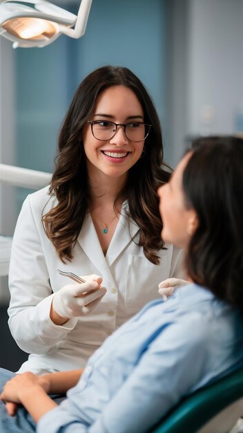 Odontoiatra con un paziente