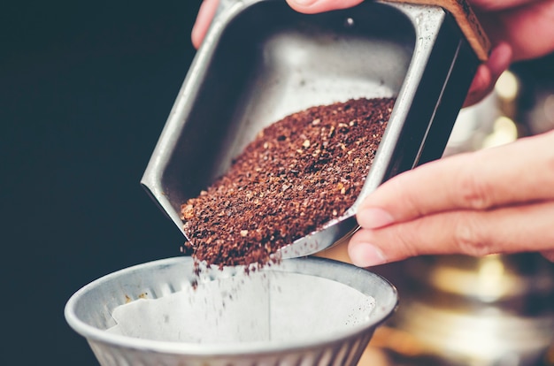 Odore di caffè appena macinato