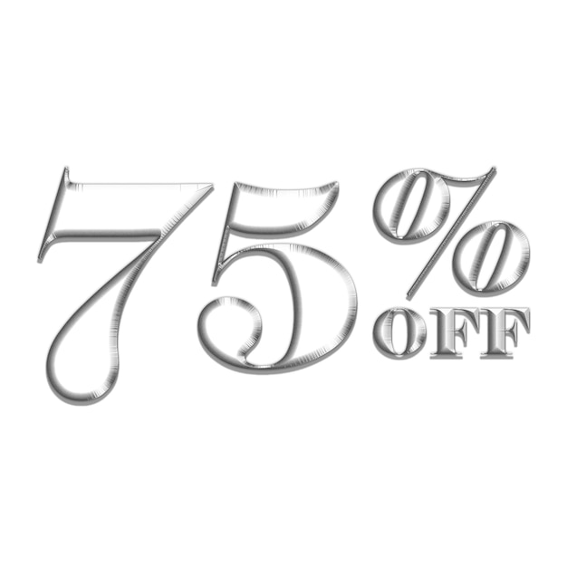 Offerte di sconto del 75% Tag con design in stile argento