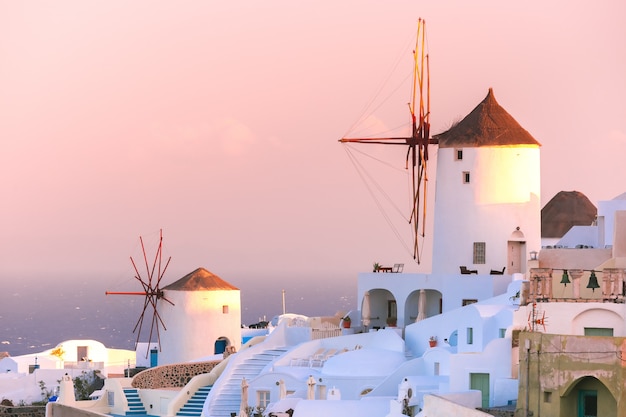 Oia al tramonto, Santorini, Grecia