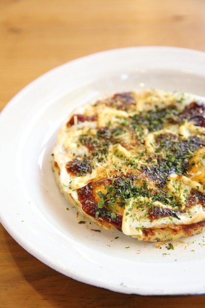 Okonomiyaki di cibo giapponese, pizza giapponese?