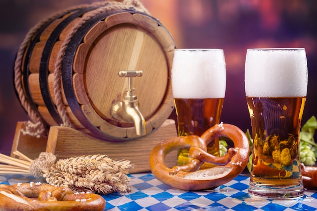 Oktoberfest cibo bevanda sfondo