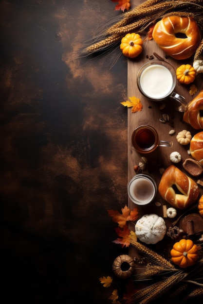 Oktoberfest gustosi snack alla birra del festival bavarese