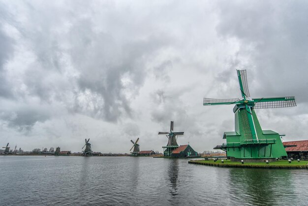 Olanda. Olanda. Mulini a vento a Zaanse Schans.