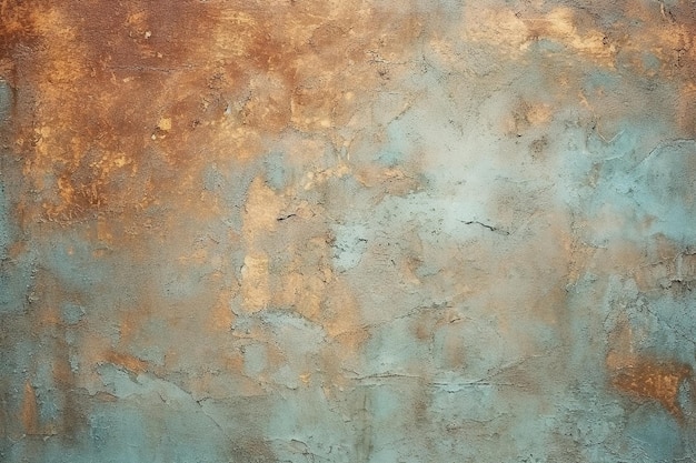 Old grunge copper bronze rusty texture background illustration AI generative