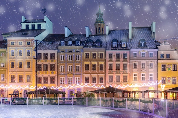 Old Town Market Place in mattinata, Varsavia, Polonia.