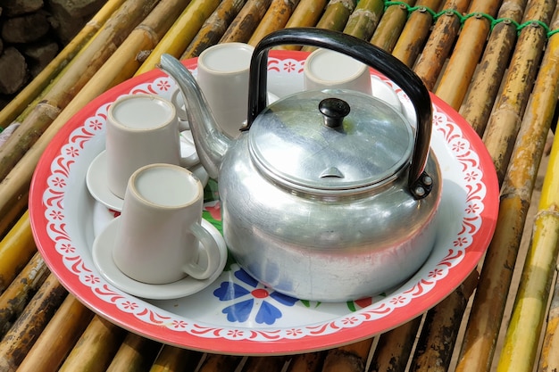 Ole Tea Kettle Teiera classica in alluminio stile tailandese