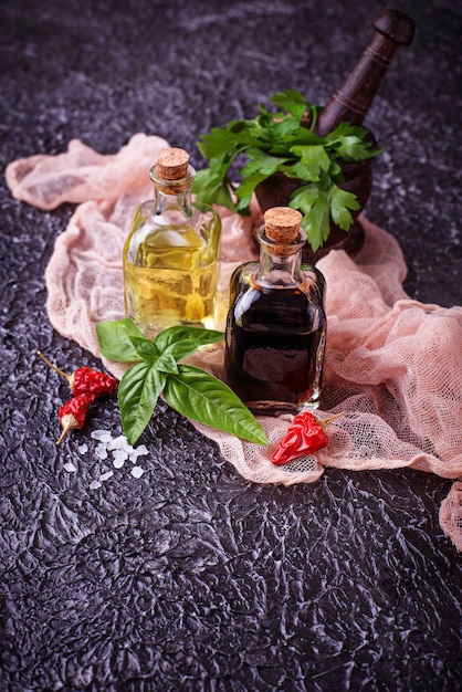 Olio d&#39;oliva e aceto