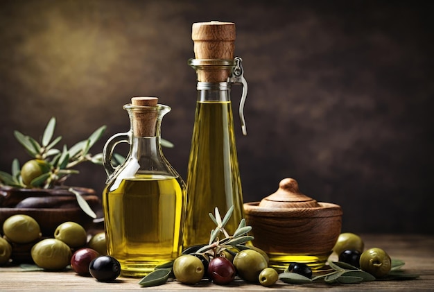 Olio d'oliva e olive