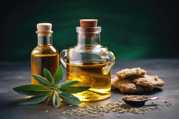 Olio di cbd per cucinare con ricette e ingredienti creati con intelligenza artificiale generativa