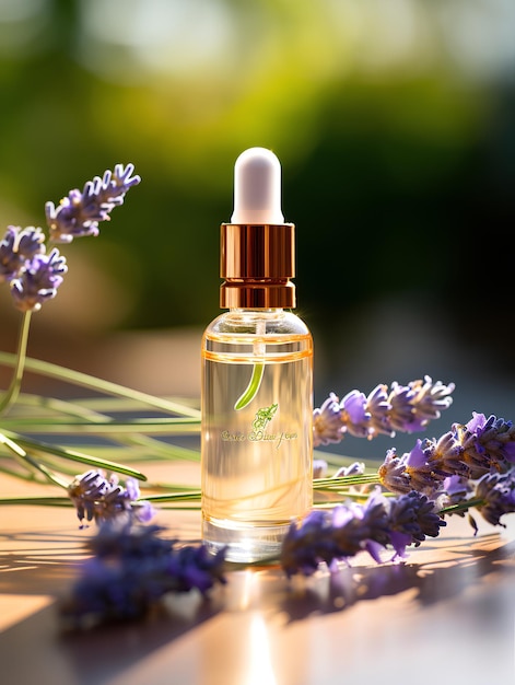 Olio essenziale per la cura della pelle Fotografia del prodotto Lavanda