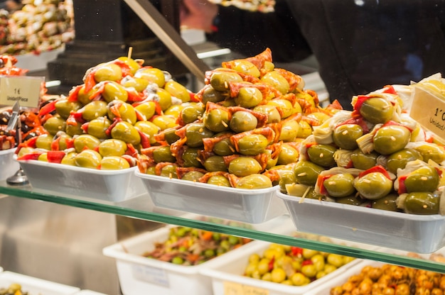 olive nel mercato