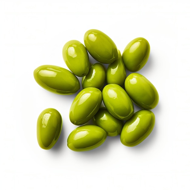 Olive verdi fresche ingredienti biologici salutari