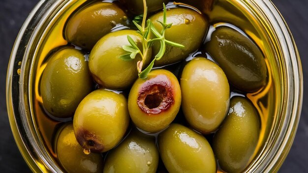 Olive verdi in olio