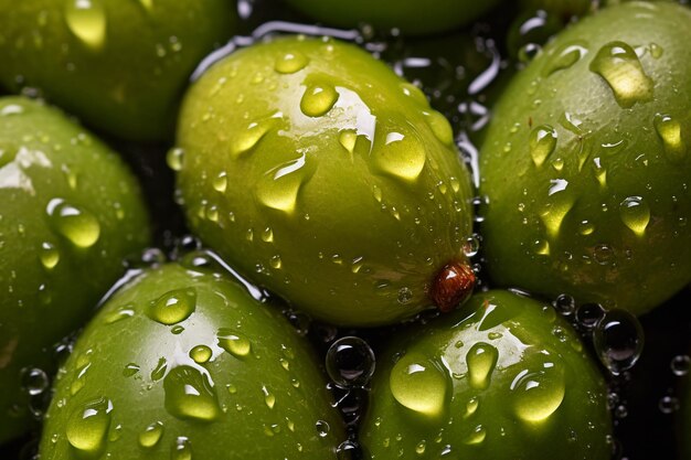 Olive verdi luccicanti