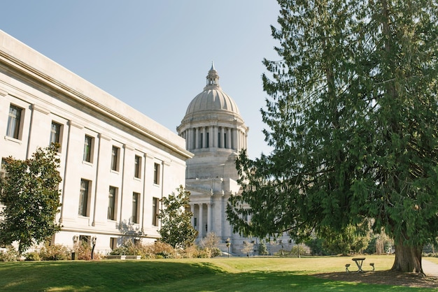 Olympia USA marzo 2022 Washington State Capitol in una giornata di sole