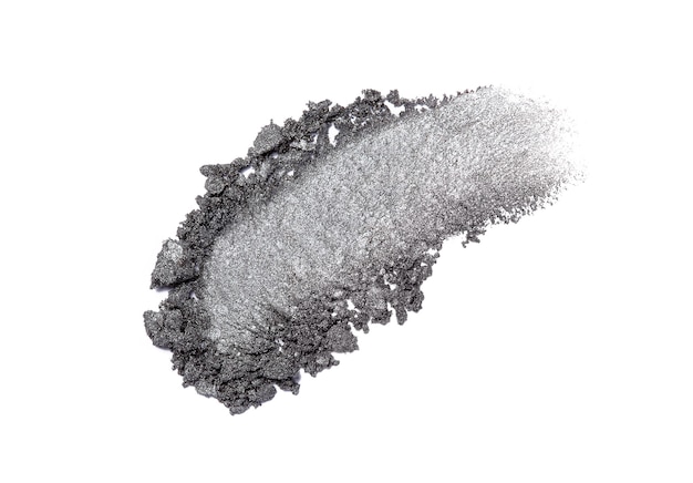 Ombra per gli occhi schiacciata isolata su bianco
