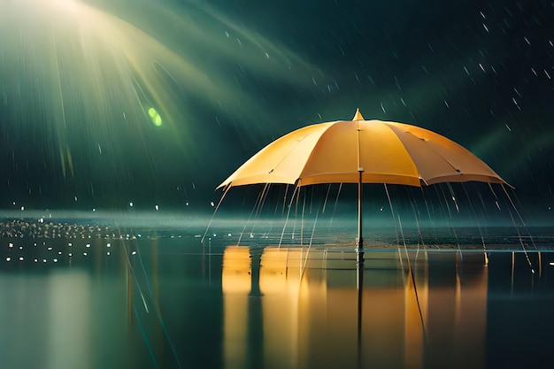 ombrello sotto la pioggia per persona