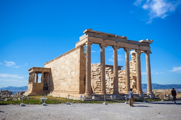 Oncropolis del tempio dell'Eretteo, Atene, Grecia.