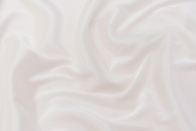Onda astratta e soft focus di tessuto bianco o avorio sfondo bianco avorio texture e dettagli