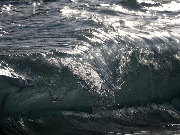 Onda del mare sulla riva