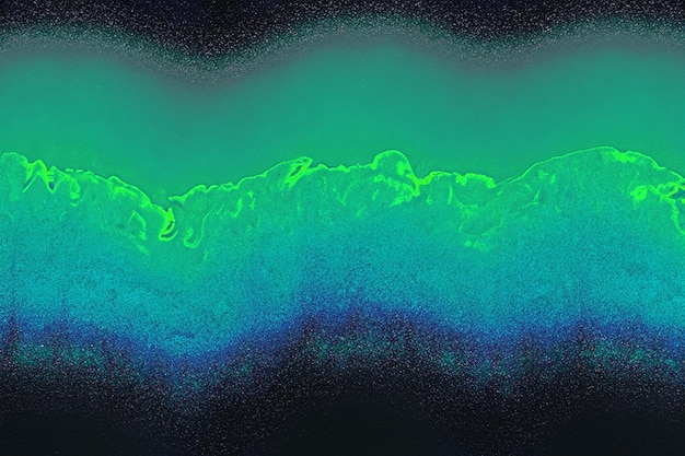 ondata blu-verde una miscela unica di colori vibrazioni e glitch spazio vuoto digitale rumore granulato grung