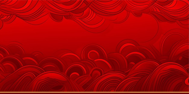 ondate marrone dinamica illustrazione sullo sfondo rosso