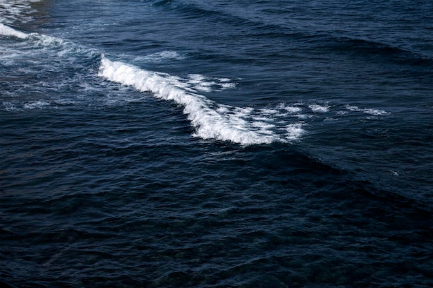 Onde blu del mare. Carta da parati della natura