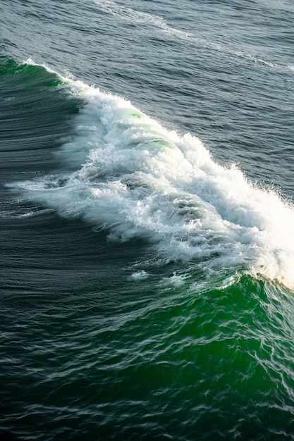 Onde dell'Oceano Pacifico con una bellissima tonalità turchese dell'acqua