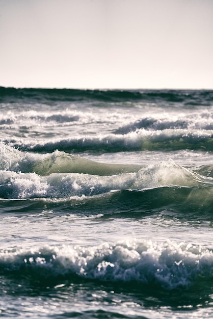 Onde dello sfondo dell'Oceano Pacifico