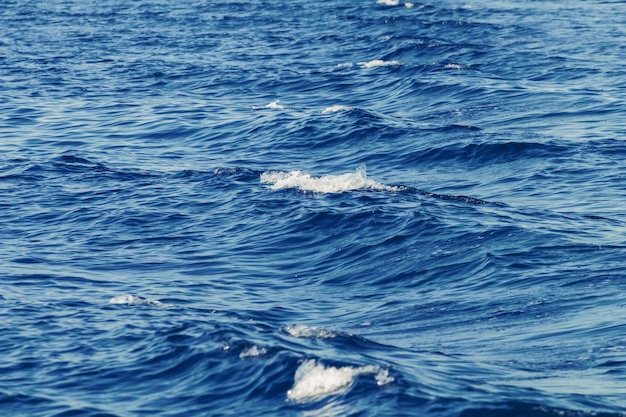 Onde dietro una barca, modelli di onde in acqua.