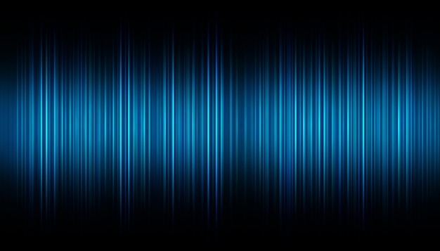 Onde sonore oscillanti luce blu scuro