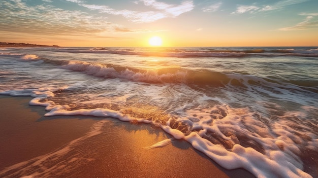 Onde su una spiaggia