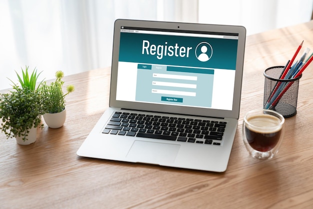 Online registration form for modish form filling on the internet website